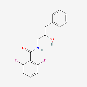 molecular formula C16H15F2NO2 B2526182 2,6-difluoro-N-(2-hydroxy-3-phenylpropyl)benzamide CAS No. 1351659-72-7