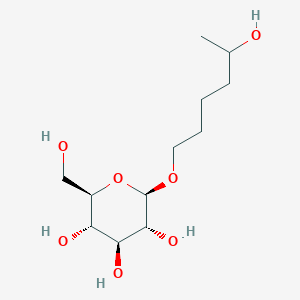 molecular formula C12H24O7 B2526193 5-Hydroxyhexyl beta-D-glucopyranoside CAS No. 588719-41-9