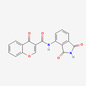 molecular formula C18H10N2O5 B2526195 N-(1,3-dioxoisoindol-4-yl)-4-oxochromene-3-carboxamide CAS No. 477555-44-5