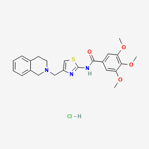 N-(4-((3,4-dihydroisoquinolin-2(1H)-yl)methyl)thiazol-2-yl)-3,4,5-trimethoxybenzamide hydrochloride
