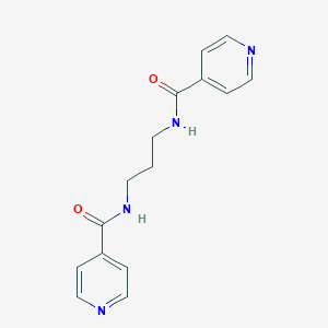 molecular formula C15H16N4O2 B252622 N-[3-(isonicotinoylamino)propyl]isonicotinamide 