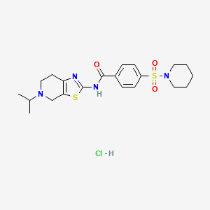 N-(5-isopropyl-4,5,6,7-tetrahydrothiazolo[5,4-c]pyridin-2-yl)-4-(piperidin-1-ylsulfonyl)benzamide hydrochloride