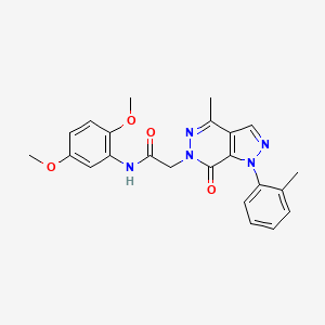 N-(2,5-dimethoxyphenyl)-2-(4-methyl-7-oxo-1-(o-tolyl)-1H-pyrazolo[3,4-d]pyridazin-6(7H)-yl)acetamide