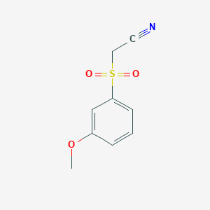 2-(3-Methoxyphenyl)sulfonylacetonitrile