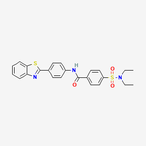 N-[4-(1,3-benzothiazol-2-yl)phenyl]-4-(diethylsulfamoyl)benzamide