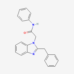 2-(2-benzyl-1H-1,3-benzodiazol-1-yl)-N-phenylacetamide