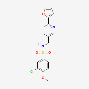 3-chloro-N-((6-(furan-2-yl)pyridin-3-yl)methyl)-4-methoxybenzenesulfonamide