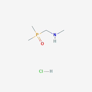 molecular formula C4H13ClNOP B2526296 1-Dimethylphosphoryl-N-methylmethanamine;hydrochloride CAS No. 2416243-71-3
