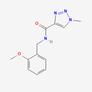 molecular formula C12H14N4O2 B2526297 N-(2-甲氧基苄基)-1-甲基-1H-1,2,3-三唑-4-甲酰胺 CAS No. 1235079-38-5
