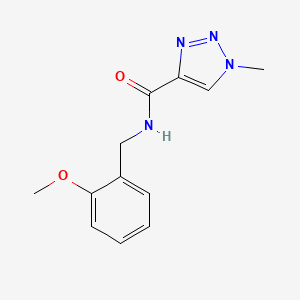 molecular formula C12H14N4O2 B2526297 N-(2-メトキシベンジル)-1-メチル-1H-1,2,3-トリアゾール-4-カルボキサミド CAS No. 1235079-38-5