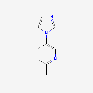 molecular formula C9H9N3 B2526301 5-(1H-imidazol-1-yl)-2-methylpyridine CAS No. 1376219-87-2