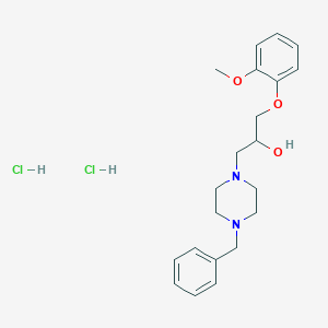 1-(4-Benzylpiperazin-1-yl)-3-(2-methoxyphenoxy)propan-2-ol dihydrochloride