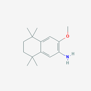 molecular formula C15H23NO B2526315 3-甲氧基-5,5,8,8-四甲基-5,6,7,8-四氢萘-2-胺 CAS No. 457065-49-5