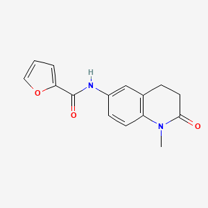 molecular formula C15H14N2O3 B2526318 N~2~-(1-methyl-2-oxo-1,2,3,4-tetrahydro-6-quinolinyl)-2-furamide CAS No. 921999-45-3