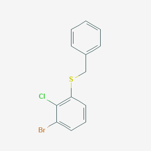 molecular formula C13H10BrClS B2526321 苄基(3-溴-2-氯苯基)硫醚 CAS No. 1182728-20-6