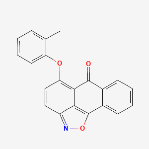 molecular formula C21H13NO3 B2526326 5-(邻甲苯氧基)-6H-蒽并[1,9-cd]异恶唑-6-酮 CAS No. 312756-06-2