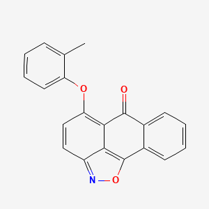 molecular formula C21H13NO3 B2526326 5-(o-Tolyloxy)-6H-Anthra[1,9-cd]isoxazol-6-on CAS No. 312756-06-2