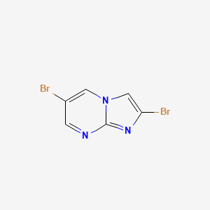 molecular formula C6H3Br2N3 B2526333 2,6-二溴咪唑并[1,2-a]嘧啶 CAS No. 1780594-92-4