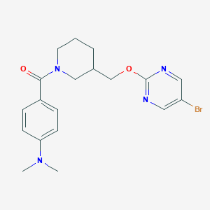 4-(3-{[(5-bromopyrimidin-2-yl)oxy]methyl}piperidine-1-carbonyl)-N,N-dimethylaniline