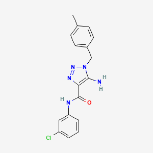 5-amino-N-(3-chlorophenyl)-1-(4-methylbenzyl)-1H-1,2,3-triazole-4-carboxamide