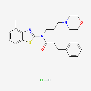 N-(4-methylbenzo[d]thiazol-2-yl)-N-(3-morpholinopropyl)-3-phenylpropanamide hydrochloride