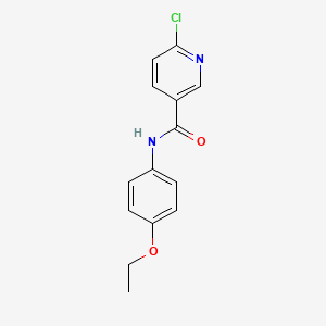 6-chloro-N-(4-ethoxyphenyl)pyridine-3-carboxamide