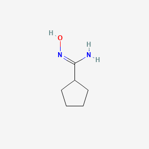 molecular formula C6H12N2O B2526369 N-Hydroxycyclopentanecarboximidamide CAS No. 1942923-13-8; 99623-12-8