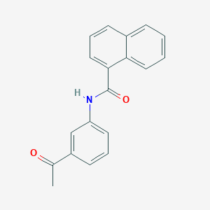 molecular formula C19H15NO2 B252639 N-(3-acetylphenyl)naphthalene-1-carboxamide 