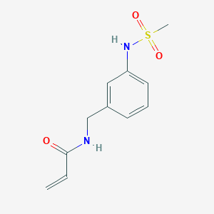 molecular formula C11H14N2O3S B2526396 N-[(3-methanesulfonamidophenyl)methyl]prop-2-enamide CAS No. 2094749-67-2