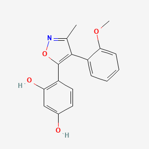 4-[4-(2-Methoxyphenyl)-3-methyl-1,2-oxazol-5-yl]benzene-1,3-diol