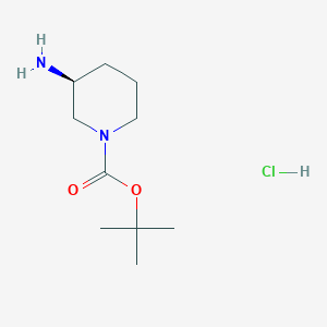 molecular formula C10H21ClN2O2 B2526400 tert-Butyl (3S)-3-aminopiperidine-1-carboxylate hydrochloride CAS No. 1217753-75-7