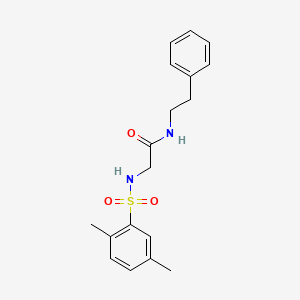 2-(2,5-dimethylbenzenesulfonamido)-N-(2-phenylethyl)acetamide