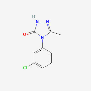 molecular formula C9H8ClN3O B2526433 4-(3-chlorophenyl)-5-methyl-2,4-dihydro-3H-1,2,4-triazol-3-one CAS No. 117892-18-9
