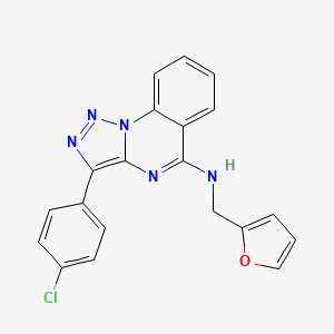 3-(4-chlorophenyl)-N-(2-furylmethyl)[1,2,3]triazolo[1,5-a]quinazolin-5-amine
