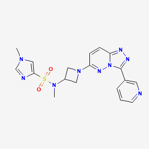 N,1-Dimethyl-N-[1-(3-pyridin-3-yl-[1,2,4]triazolo[4,3-b]pyridazin-6-yl)azetidin-3-yl]imidazole-4-sulfonamide