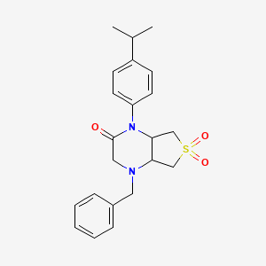 4-benzyl-1-(4-isopropylphenyl)hexahydrothieno[3,4-b]pyrazin-2(1H)-one 6,6-dioxide