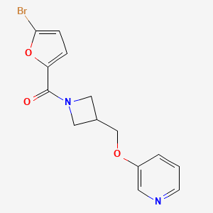 (5-Bromofuran-2-yl)-[3-(pyridin-3-yloxymethyl)azetidin-1-yl]methanone