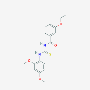 molecular formula C19H22N2O4S B252646 N-[(2,4-dimethoxyphenyl)carbamothioyl]-3-propoxybenzamide 