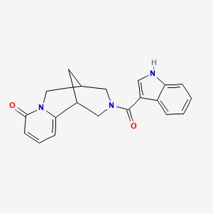 3-(1H-indole-3-carbonyl)-3,4,5,6-tetrahydro-1H-1,5-methanopyrido[1,2-a][1,5]diazocin-8(2H)-one