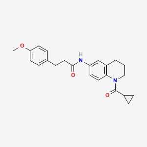 N-(1-cyclopropanecarbonyl-1,2,3,4-tetrahydroquinolin-6-yl)-3-(4-methoxyphenyl)propanamide