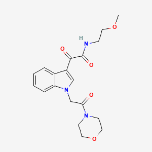 N-(2-methoxyethyl)-2-(1-(2-morpholino-2-oxoethyl)-1H-indol-3-yl)-2-oxoacetamide