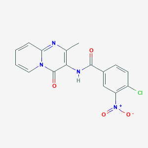 4-chloro-N-(2-methyl-4-oxo-4H-pyrido[1,2-a]pyrimidin-3-yl)-3-nitrobenzamide