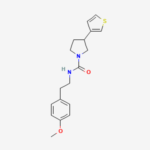 N-(4-methoxyphenethyl)-3-(thiophen-3-yl)pyrrolidine-1-carboxamide