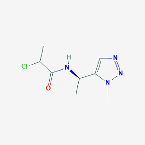 2-Chloro-N-[(1R)-1-(3-methyltriazol-4-yl)ethyl]propanamide