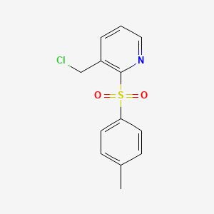 molecular formula C13H12ClNO2S B2526502 3-(氯甲基)-2-[(4-甲基苯基)磺酰基]吡啶 CAS No. 1630763-95-9