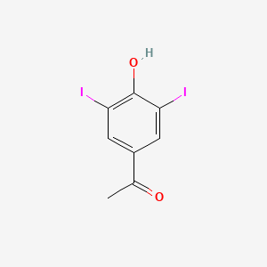 molecular formula C8H6I2O2 B2526527 1-(4-Hydroxy-3,5-diiodophenyl)ethanone CAS No. 7191-55-1