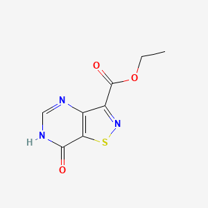 molecular formula C8H7N3O3S B2526533 Ethyl 7-oxo-6,7-dihydroisothiazolo[4,5-d]pyrimidine-3-carboxylate CAS No. 890091-55-1