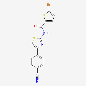 5-bromo-N-(4-(4-cyanophenyl)thiazol-2-yl)thiophene-2-carboxamide