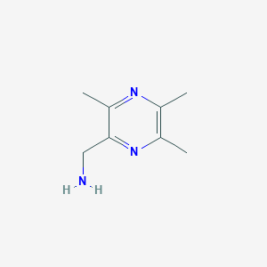 molecular formula C8H13N3 B2526548 (3,5,6-Trimethylpyrazin-2-yl)methanamine CAS No. 866751-49-7