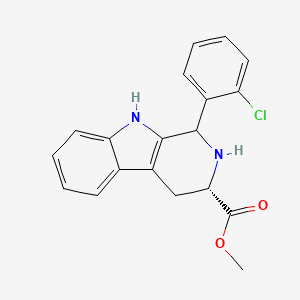 methyl (3S)-1-(2-chlorophenyl)-2,3,4,9-tetrahydro-1H-beta-carboline-3-carboxylate